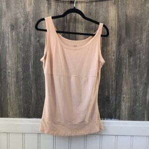 Yummie Tummie skin toned 3 panel sculpting tummy support tank top size 1X
